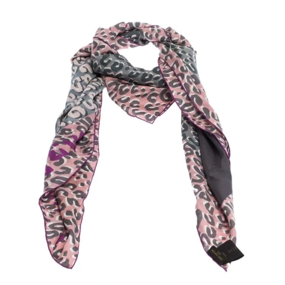 Louis Vuitton Limited Edition Stephen Sprouse Leopard Print Silk Scarf